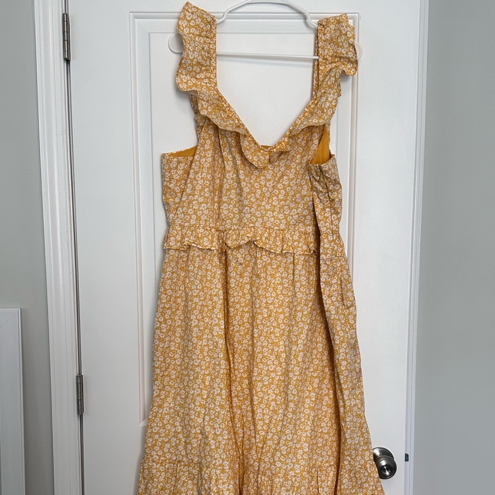 J Crew Factory Yellow Floral Dress - Picture 2 of 6